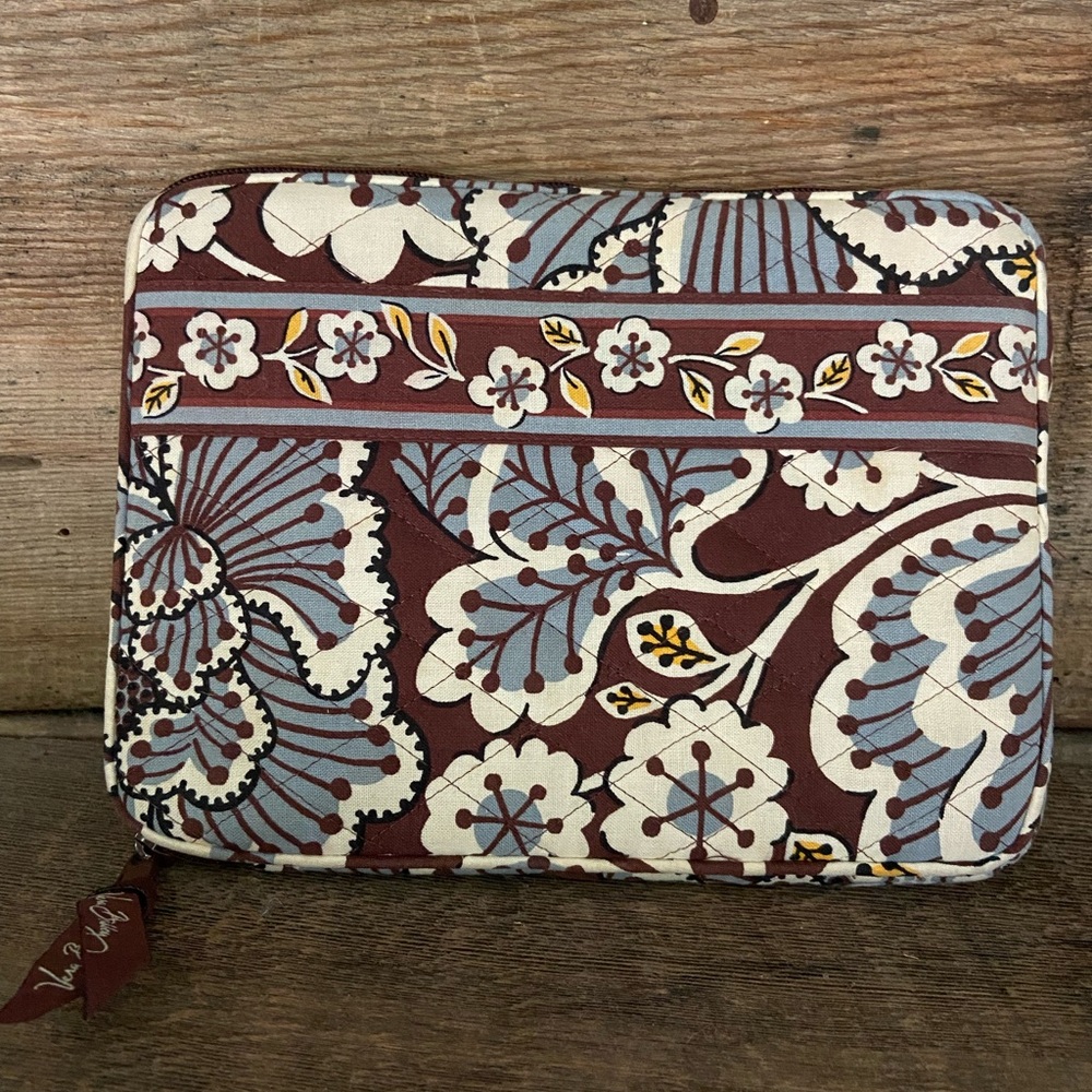 Vera Bradley Slate Blooms pouch
